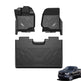 3W Ford F150 Custom Floor Mats F-150 Lightning SuperCrew Cab 2015-2024 (Cut to Fit with Under-Seat Storage) TPE Material & All-Weather Protection Vehicles & Parts 3Wliners 2015-2024 F150 SuperCrew Cab 1st&2nd Row Mat