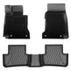 3W Mercedes-Benz CLA 2014-2019 Custom Floor Mats TPE Material & All-Weather Protection Vehicles & Parts 3Wliners 2014-2019 CLA 2014-2019 1st&2nd Row Mats with Front Carpet