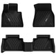 3W BMW X6 2020-2024 M/M50i/sDrive40i/xDrive40i G06  Custom Floor Mats TPE Material & All-Weather Protection Vehicles & Parts 3Wliners 2020-2024 X6 2020-2024 1st&2nd Row Mats
