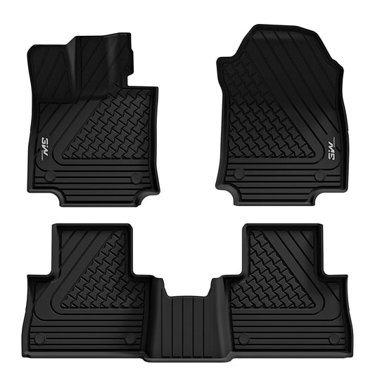 3W Lexus NX 2022-2024 (Not for Hybrid) Custom Floor Mats TPE Material & All-Weather Protection Vehicles & Parts 3Wliners 2022-2024 NX 2022-2024 1st&2nd Row Mats
