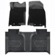3W GMC Sierra Denali 1500 & 2020-2024 GMC Sierra 2500HD/3500HD Crew Cab Floor Mats TPE Material & All-Weather Protection Vehicles & Parts 3Wliners 2020-2024 Sierra 2020-2024 1st&2nd Row Mats with Front Carpet