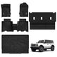 3W Ford Bronco 4-Door 2021-2024 Floor Mats / Trunk Mat TPE Material & All-Weather Protection Vehicles & Parts 3Wliners 2021-2024 Bronco 2021-2024 1st&2nd Row +Trunk Mat+Back Seat Cover