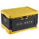 3W 50.5L Folding Storage Box with Lid - Durable, Space-Saving Folding Container  3Wliners Yellow  