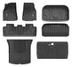 3W Tesla Model Y 2020-2023 Custom Floor Mats / Trunk Mats TPE Material & All-Weather Protection 5-Seater Vehicles & Parts 3Wliners 2020-2023 Model Y 2020-2023 Full Set - 9PCS